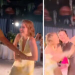 Mujer se vuelve viral por “pelear” por el ramo de una novia de forma “desesperada”