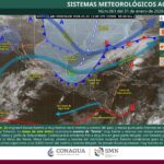 Frente frío 32 azota el sureste: lluvias intensas y “Norte” violento este 31 de enero