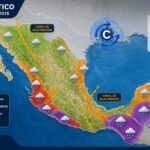 Pronostican lluvias de fuertes a muy fuertes en el sureste de México y la Península de Yucatán