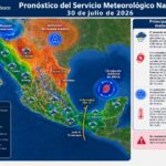 La onda tropical número 22 se desplazará sobre el golfo de Tehuantepec y el sur del país