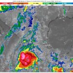 Huracán Polo se desplaza paralelo a costas mexicanas